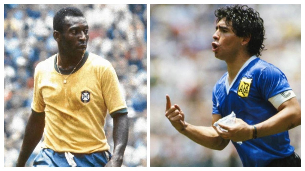 Pelé y Maradona